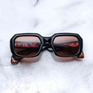 Out Door Sunglasses Tortoise Rectangle With Red Lens Unisex Custom Sunglasses Uv400