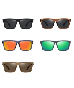 Outdoor Acetate Mirror Square Frame Sunglasses Polarized Driving Anti uv Sun Glasses