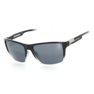 Outdoor Casual Black White Frame Lightweight Full Rim UV400 Polarized Driving Comfort Fishing Rectangle TR90 Sunglasses for Men