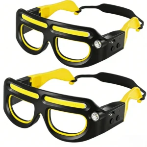 Outdoor Cycling LED High Intensity Illumination Eyewear Headlamp Work Glasses Windproof Rechargeable Lightweight Running