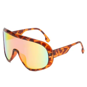 Outdoor Driving Windproof Ocean Plastic Sunglasses One Piece Big Frame Mens Glasses Sun Sunglasses Single Lens Sports Sunglasses