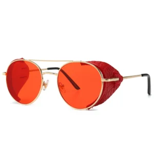 Outdoor Fishing Rose Gold Metal Sunglasses Driving Fashionable and Casual Versatile Glasses With Uv400