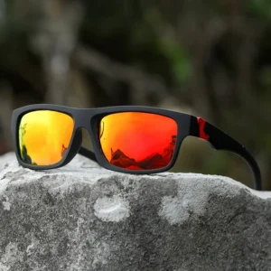 Outdoor Hiking Cycling Sports Full Frame Custom Logo Unisex Square Polarized Sunglasses