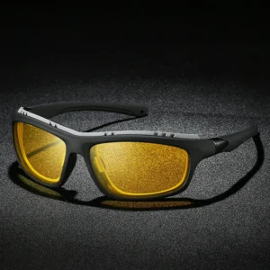 Outdoor Riding UV400 Safety Glasses Custom Logo Men Outdoor Cycling Sunglasses Night Vision Glasses