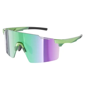 Outdoor Sport Cycling Sunglasses Custom Logo Men Frameless PC Lens UV400 Protection Mirrored Windproof OEM Brand