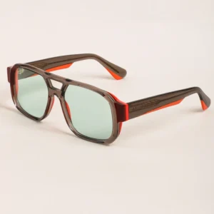 Outdoor Square Vintage Large Frame Gold Sunglasses UV400 for Men Women