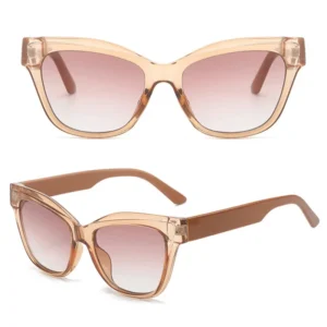 Outdoor Sunglasses Retro Square Cat Eye Unisex Sunglasses UV Protection Fashion Gradient Small Frame Sunglasses