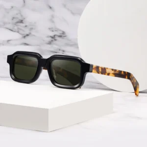Outdoors Sunglasses Women 400 UV Polarized Sunglasses Square Men Acetate Sunglasses