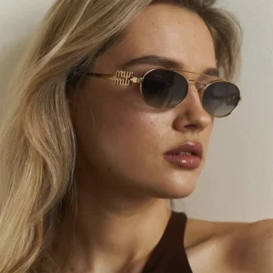 Oval Small Frame Sunglasses Women Sunscreen