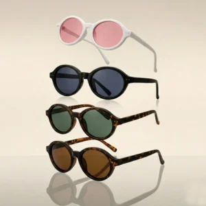 Oval Unisex TR 90 Polarized Sunglasses Spring Hinge Metal Accent Stylish Lightweight Full Frame Multi Color