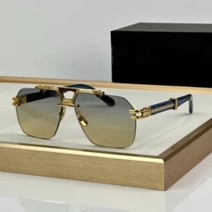 Oversized Frame Sunglasses Classic Rimless Metal High Quality Sunglasses Luxury Vintage Square Sunglasses