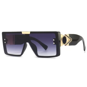 Oversized Frame Sunglasses Men Women Fashion Retro Sunglasses Rimless Conjoined Trendy Sunglasses