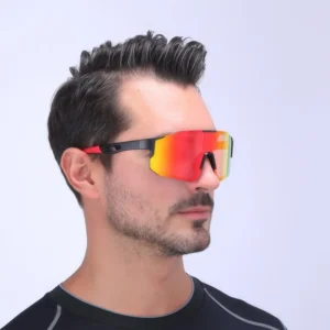 Oversized Men Running Sun Glasses Women Windproof Sports Sunglasses Custom Logo Cycling Sunglasses Outdoor Eyewear