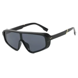 Oversized PC Material UV400 Lenses Sport Dustproof Sunscreen Shades Personalized Unisex One Piece Rice Nail Sunglasses