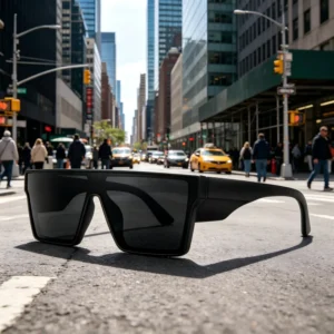 Oversized Side Shield Sunglasses PC Lens Windproof UV400 Safety Sunglasses