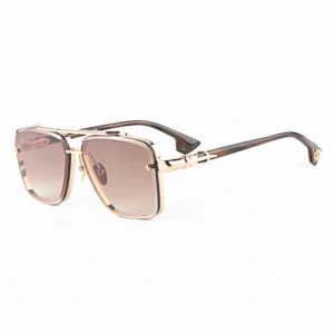 Oversized UV Protection Pilot Designer Eyewear with Side Logo