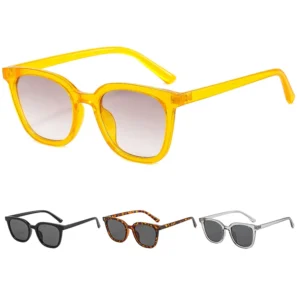 PC Frames Designer Custom Fashion Unisex Sun Glasses Classic Retro Square Plastic Sunglasses