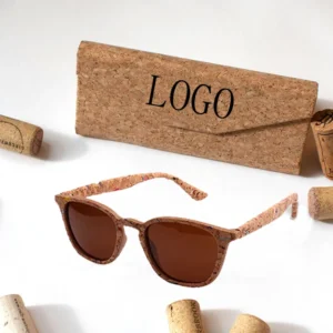 PN99022 PF9014 Recycled Custom Logo Wooden Sunglasses Eco Friendly Cork Eyewear Factory Supply Unisex Fashion
