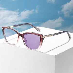 Partagas Fashion Trendy Square Cat Eye Photochromic Spring Hinge UV400 Shades Sun Glasses Sunglasses for Women
