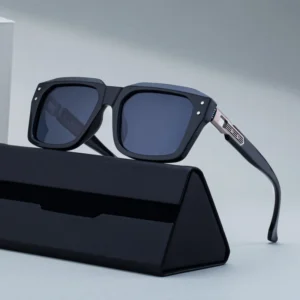 Partagas Retro Custom Logo Square Polarized Driving Fishing UV400 Sunglasses for Men