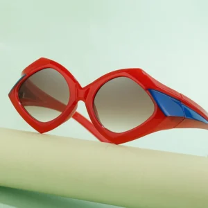 Partagas Y2K Fashion Fancy Futuristic Designer Irregular Frame Unisex UV400 Shades Sun Glasses Sunglasses for Women Men
