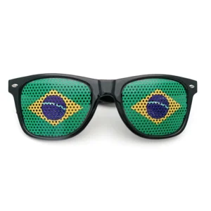 Party Glasses Flag Print Wayfarer Style Sunglasses for Game Day Tailgate BBQ