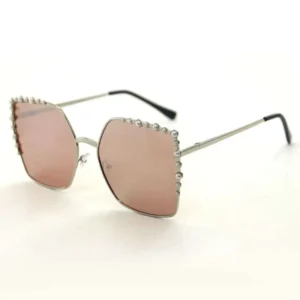 Pearl Big Frame Oversize Square Colorful Fashion Street INS Men Women Sun Glasses Sunglasses