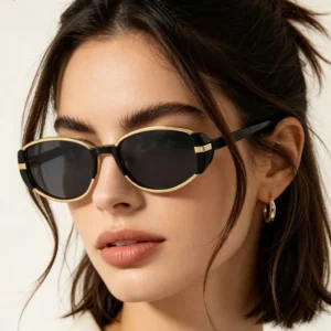Personalized Design Punk Steam Sunglasses Face Shaping Glasses Natural Look Enhancing Eyewear for Women Daily Wear