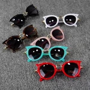 Personalized Private Label Kids Gafas De Sol Cat Eye Children Sunglasses Manufacturer