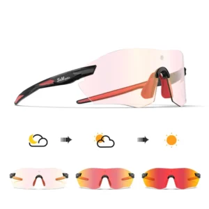 Photochromic Cycling Sunglasses UV400 Sport Glasses TR90 Ultra Lightweight 23g Running Hiking Fishing Men Women OEM Custom Logo