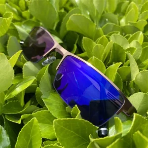 Photochromic Eye Glasses for Men Half Frame Small Rectangle Business Lunette Photogray Anti Reflet Bleu Metal Fashion
