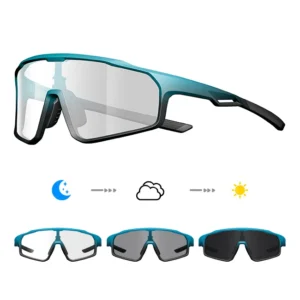 Photochromic Sports Sunglasses UV400 Protection Cycling Riding Glasses Polarized PC Lens Color Changing Safety Eyewear