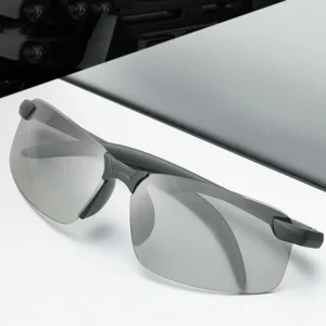 Photochromic Sunglasses for Night Driving Cycling Eyewear with Polarized Lens PC Frame