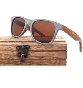 Plastic Frame Uv400 Polarized Sunglasses Sun Glasses Wooden Occhiali Da Sole Di Legno Di Bambu