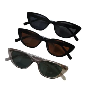 Plastic Small Oval TR90 Frame Cat Eye Tortise Fashion Irregular Retro Polarized TAC UV400 Comfortable Sunglasses