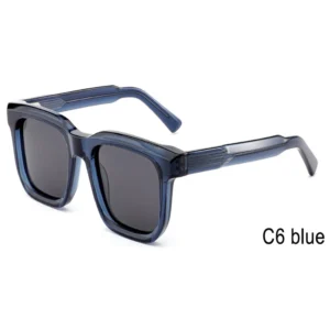 Polarized Acetate Frame Designer Vintage Sunglasses with Custom Logo for Men and Women