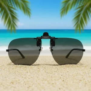 Polarized Flip-Up Metal Frame Lightweight Unisex Driving Sunglasses UV400 Tac Lenses