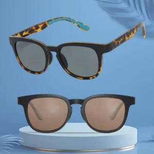Polarized Glass Lens Sunglasses UV400 TR90 Frame Custom Logo Lightweight Comfortable Fishing Travel Daily