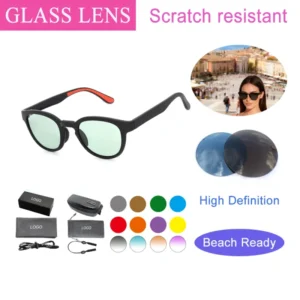 Polarized High Quality Trending Stylish Comfort Light Weight TAC CR39 Colored TR90 UV400 Full Rim Custom Logo Sunglasses Lady