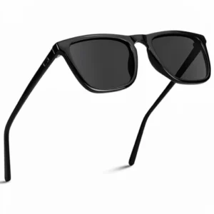 Polarized Lens Full Rim Acetate Square Classical Light Weight Sunglasses for Men with UV Protection