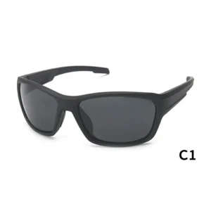 Polarized Polycarbonate Unisex Sports Sunglasses Lightweight Comfortable Rectangle Half Rim Frame Outdoor Activities UV400