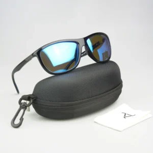 Polarized Sports Sunglasses Bike Riding Golf Mirror Lens Unisex Men Women Sun Glasses Case Cloth Set