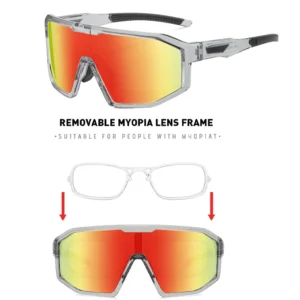 Polarized Sports Sunglasses Detachable Myopia Frame Men Luxury Sunglasses