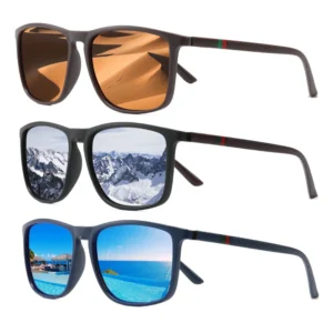 Polarized Sports Sunglasses Men’s Sunglasses with UV400 Protection for Cycling Fishing and Driving Factory Supply