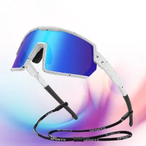 Polarized Sports Sunglasses for Men Women UV400 Protection Running Mountain Bike Big Frame Goggles