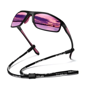 Polarized Sports Sunglasses for Men Women Wrap Around UV400 Protection for Cycling Fishing Driving