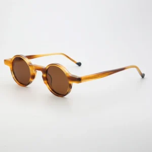 Polarized Sunglasses PES20 Acetate Round Frames Vintage Sunglasses