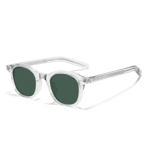 Polarized Sunglasses for Woman Vintage Tr90 Fashion Designer Glasses Mens Round Frame Sunglasses