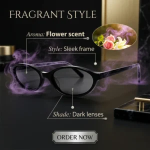 Polarized Sunglasses with Fragrant Frame Luxury Fashion Women Outdoor Acetate Sunglasses