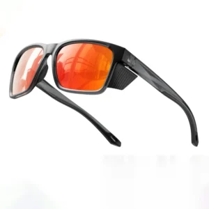 Polarized TR90 Mirror Outdoor Cycling UV400 Sunglasses Non Slip Hiking Cycling Sunglasses with Side Shields